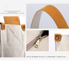 Big Capacity Vintage Cotton Canvas Shoulder Handbags Shopping Bag for Women
