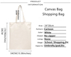 Heavy Duty Eco Cotton Weekend Tote Bag Travel Shoulder Tote Bag Canvas