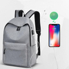 High Quality Grey Travel Waterproof Backpack Wholesale Laptop Bag Backpacks Usb Charging Port