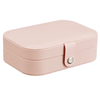 Portable Travel PU Leather Jewelry Storage Box Fancy Jewelry Display Case For Necklaces Rings Earrings Watches