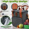 High Quality Waterproof Lining Insulated Lunch Bags Travel Lunch Box Tote Shoulder Cooler Bags For Adult