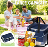 Wholesale Leakproof Travel Office School Thermal Insulated Bag Drinks Beer Cans Aluminum Foil Cooler Bag Insulation Bag for Food