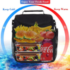 High Quality Leakproof Black Insulated Cooler Lunch Bag Large Thermal Lunch Cooler Bag with Adjustable Shoulder Strap