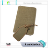 Wholesale custom jute linen padfolios/portfolio with ring binder