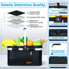 Custom Picnic Basket Shopping Travel Camping Grocery Bags Leak-Proof Insulated Folding thermal beer wine cooler basket bag