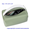 Fashionable Girls Vegan Leather Make Up Toiletry Storage Pouch Toiletry Accessories Organiser Women Cosmetic Makeup Bag