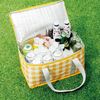 Plaid Thermal Cooler Bags Insulated Lunch Bag For Picnic With Handbag Design
