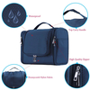 Wholesale Portable Lightweight Dopp Kit Shaving Bag Sturdy Metal Hook Organizer Makeup Bag Extra Large
