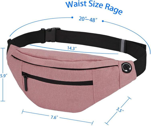 Recycled Polyester Waist Bags for Women Fanny Pack 2022 New Bum Bag Eco Friendly