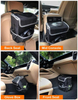 Custom Hanging Black Waterproof Cars Bag Trunk Garbage Bin Organizer Car Trash Can with Lid And Storage Pockets Manufacturer
