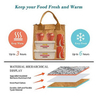 Lightweight Recycled Washable Paper Lunch Bag Cooler Travel School Picnic Insulated Tote Lunch Bag for Women Kids Men