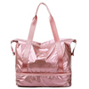 New Arrival Shine Waterproof Ladies Tote Bags Travel Portable Two Layers Utility Multi-functional Large Tote Bag