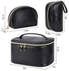 Luxury Fashion Woman PU Leather Travel Make Up Kits Toilet Organizer Cosmetic Bag Makeup Bag Set