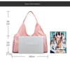 Fashion Women Gym Sport Yoga Duffel Bag With Multi Pockets And Shoes Compartment