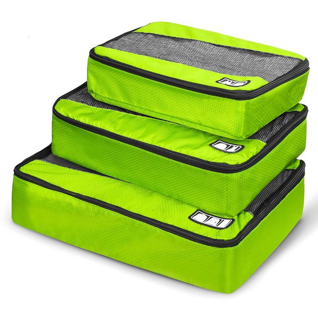 Hot Sell 3pcs Ripstop Packing Cubes Organizer 2022 Custom Print Waterproof Luggage Packing Cubes for Travel