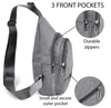 Custom Logo Running Sport Travelling Crossbody Chest Shoulder Sling Backpack with Cross Body Bag Strap