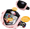 Large Capacity Pink Women Girls Sports Gym Duffle Bag Travel For Camping