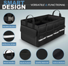 Car Trunk Organizer With Foldable Lid Collapsible Cargo Portable Travel Toy Accessories SUV Car Storage Organizer