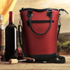 Thermal Insulated Padded Protection Portable Wine Carrying Bag 2 Bottles Wine Tote Carrier for Travel Picnic Camping