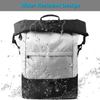 Anti-theft Roll Top Casual Sport Backpack Large Capacity Travel Bag With Shoe Compartment