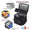 Insulated Lunch Bags for Women Men Large Lunch Box Leak Proof Double Deck Soft Cooler Tote Bag