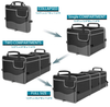 Large Capacity Multi-purpose Car Organizer With Cooler Compartment Insulated Foldable Backseat SUV Trunk Organizer For Cars