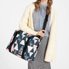 Custom Print 14 16 19 Inches Womens Travel Duffel Bag with Luggage Sleeve Waterproof Carry on Overnight Weekender Bag