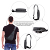 Portable Custom Slim Concealed Shoulder Backpack Crossbody Bag Underarm Armpit Chest Bag Casual Daypack for Travel Work