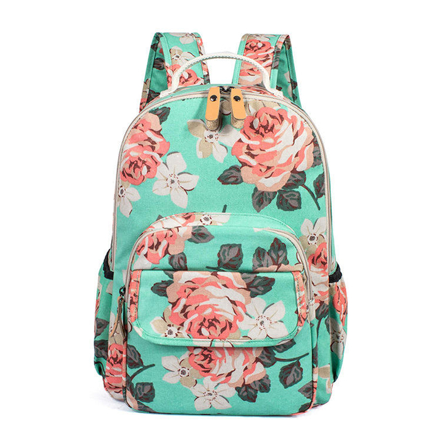 BSCI Factory Wholesale Women's Backpack Foreign Trade Travel Custom Printing Laptop Backpack