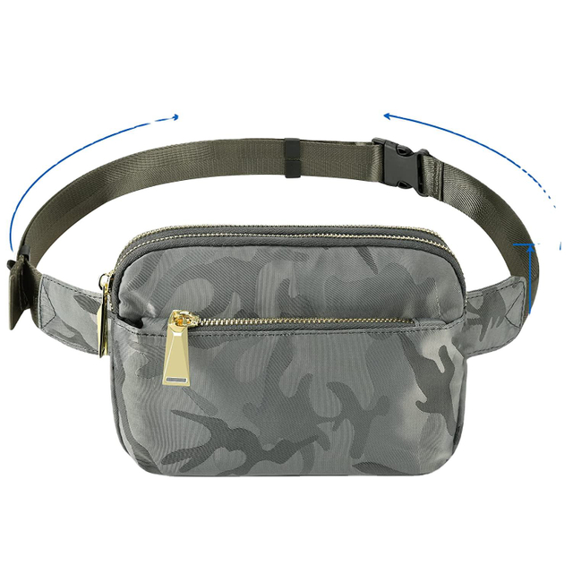 2022 Amazon Hot Lightweight Girl Belt Bag Fashion Adjustable Strap Custom Logo Women Waist Pouch Bags For Travel