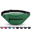 New Design Fanny Packs Women Pink Durable Waist Bag Double Zipper Bum Bag