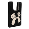 Fashion Design Korean Style Knit Wrist Bag for Women Portable Mini Customized Pattern Cute Knot Wrist Bag