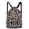 Upgrade Quality Durable Digital Printing Foldable Drawstring Backpack Portable Outdoor Sports Gym Bag Drawstring Backpack