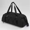 Personalized Black Sports Gym Duffle Bag with Shoes Compartment Waterproof Large Travel Bag for Men