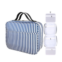 Accept Custom Logo Large Capacity Unisex Travel Toiletry Organizer Bag Waterproof Makeup Bag