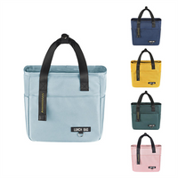 Custom 20L Waterproof Insulated Polyester Lunch Box with Zipper Closure Durable & Foldable for Food Storage