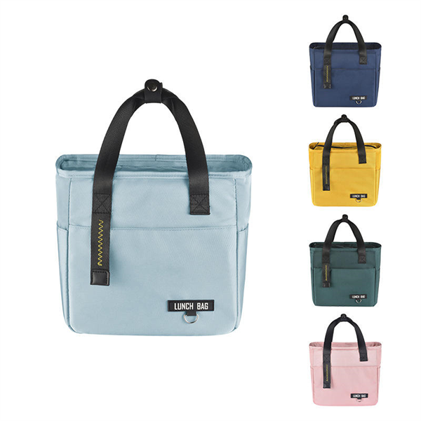 Custom 20L Waterproof Insulated Polyester Lunch Box with Zipper Closure Durable & Foldable for Food Storage