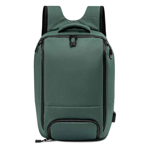 Waterproof Zipper Computer Bag Laptop Backpack Business Travel Hiking Backpack with USB