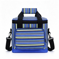 Custom Print Oxford Reusable Large Capacity Cooler Bag Leakproof Insulated Cooler Lunch Tote Bag