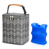 Insulated Custom Milk Cooler Bag Waterproof Soft Bilk Lunch Cooler Bags for Breast Milk with Ice Pack