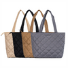 New Arrival Shoulder Shopping Puffy Bags for Lady Portable Quilted Pattern Puffer Tote Bag for Women