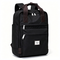 Custom Logo Laptop Backpack Anti-Theft Zipper Arcuate Shoulder Strap Unisex Design for Travel School