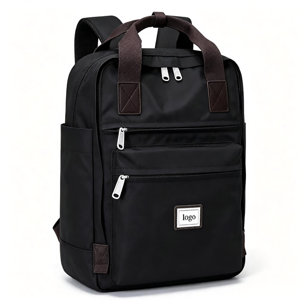 Custom Logo Laptop Backpack Anti-Theft Zipper Arcuate Shoulder Strap Unisex Design for Travel School