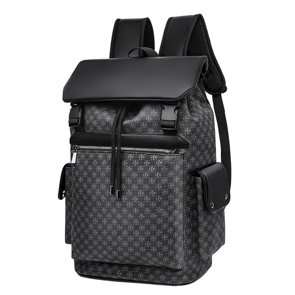 20L Large Capacity Business Laptop Backpack Waterproof Travel Bag for 15.6 Inch Computer with Flap Cover and Trolley Strap