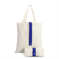 Custom Printed Solid Color Canvas Tote Bag Promotional Gift Reusable Foldable Open Top Travel Shoulder Bag