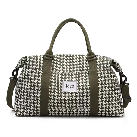 2026 Custom Large Capacity Travel Duffel Bag With Luggage Sleeve Waterproof Shoulder Weekender Overnight Bag Women
