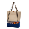 Custom Durable Canvas Insulated Waterproof Beach Cooler Tote Bag with Large Capacity for Women