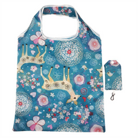 Light Weight Polyester Shopping Bag with Foldable Design and Large Storage Space Custom Color Handbag for Daily Use