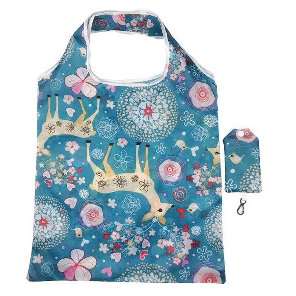 Light Weight Polyester Shopping Bag with Foldable Design and Large Storage Space Custom Color Handbag for Daily Use