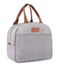 Durable Insulated Cooler Bag with Zipper and PEVA Lining Portable Thermal Lunch Box for Kids